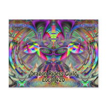 Dragon Riders Guild Local 420 postcard