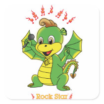 Dragon Rockstar™ Sticker