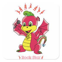 Dragon Rockstar™ Sticker