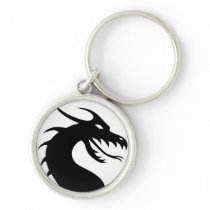 Dragon Silhouette Keychain
