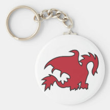 Dragon Silhouette Keychain