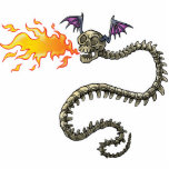 dragon skeleton photo sculptures