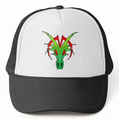 Dragon Skull Hat by WhiteTiger_LLC