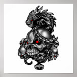 Dragon Skulls Poster