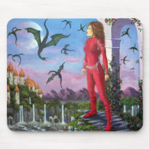 Dragon Song Mousepad by Lori Karels