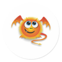 Dragon Round Sticker