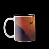 Dragon Sunset Mug mugs