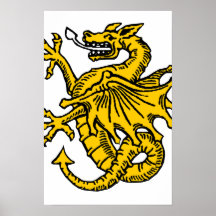 Dragon symbols and artwork posters