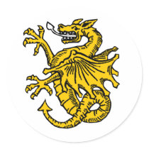 Dragon symbols and artwork sticker