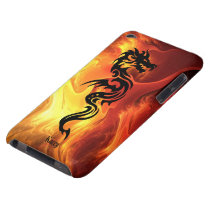 Dragon tribal en flammes coques case-mate