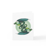Dragon Twist Blank Note Card