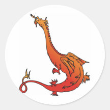 Dragon Warrior 2 Round Stickers