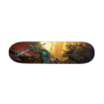 Dragon & warrior skate deck