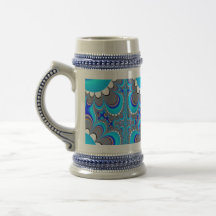 dragon wings fractal art mug