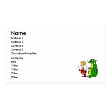 Dragon with Burnt Knight.png Business Card Template