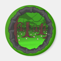 Dragon woods fridge magnets