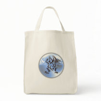Dragon World Design Grocery Tote Tote Bags