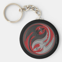 Dragon Yin-Yang Keychains