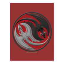 Dragon Yin-Yang Post Cards