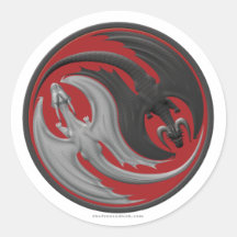 Dragon Yin-Yang Sticker