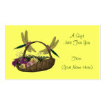 Dragonflies On Basket Personalized Gift Card Tag Business Card