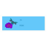 Dragonfly And Zinnia Flower Gift Tag business cards