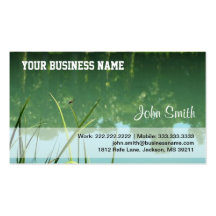 Dragonfly at Lake business card