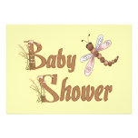 Dragonfly Baby Shower Invitation