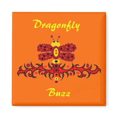 Dragonfly buzz magnet by marcya7