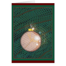 Dragonfly Christmas Ornament Greeting Card