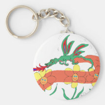 dragonfly colour cartoon key chain