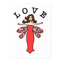 Dragonfly Fairy Love Post Card