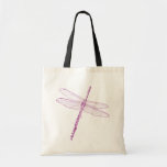 Dragonfly Flute Canvas Bag