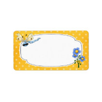 Dragonfly Garden Label