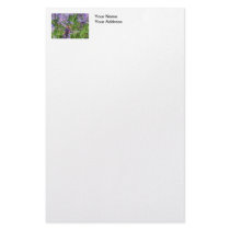 Dragonfly in Lavender Garden Stationery Design