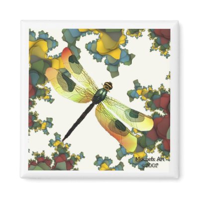 Dragonfly Magnet ( Fall Colours) by Mousefx