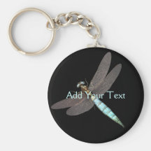 Dragonfly Monogram Business Key Chains