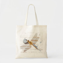 Dragonfly on Rock Tote Bag