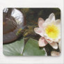 Dragonfly on Waterlilly in Ravello, italy Mouse Mat