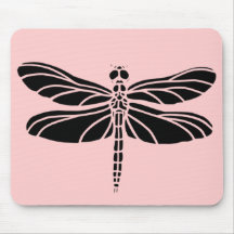 Dragonfly Silhouette Mouse Mat