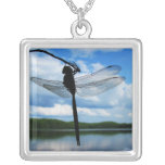 Dragonfly Silhouette Necklace