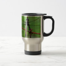DRAGONFLY STOPS BY THE GARDEN MUGS