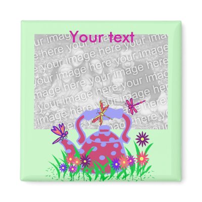 Dragonfly teapot  template magnet by marcya7