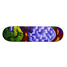 Dragonland - Green Dragons & Blue Ice Mountains Skate Deck
