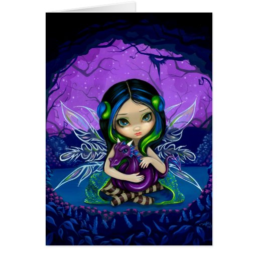 "Dragonling Garden II" Greeting Card