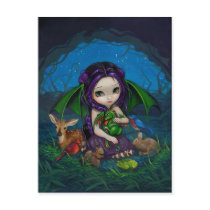 "Dragonling Garden III" Postcard