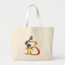 Dragonlore Initial B Canvas Bags
