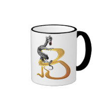 Dragonlore Initial B Coffee Mugs