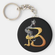 Dragonlore Initial B Key Chain