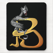 Dragonlore Initial B Mouse Pad